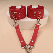 European Punk Lady Leather Non Mainstream Binding Hand Baked Bracelet Punk Gothic Creative Trend Bondage Bracelet