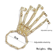 Skeleton Hand Bracelet For Women Gothic Punk Skull Elasticity Adjustable Bracelet Bangles Femme Halloween Party Accessories