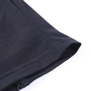 Vintage Tops Goth T-shirt Women Bodycon Bandage Lace Black T-shirts Gothic Streetwear Sexy Female Top Casual Mesh Tee