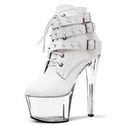 European and American New Thin Heel Thick Bottom Platform 17 cm bar Pole Dance High-heeled Short Boots Sexy Women's Men's High