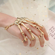 Skeleton Hand Bracelet For Women Gothic Punk Skull Elasticity Adjustable Bracelet Bangles Femme Halloween Party Accessories