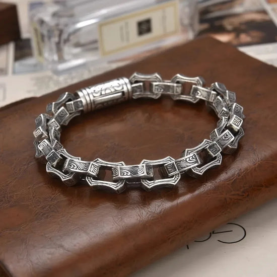 New European and American Vintage Carved Fashion Bracelet Dominant Personality Punk Wrist Accessories Jewelry