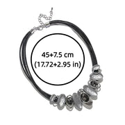 Punk Rhinestone Gothic Necklace Charm Beads Exaggerate Necklace Collarbone Chain Accessories Clavicle Chain Choker Gifts