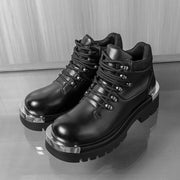 Men's boots Fashion autumn and winter styles Work and Party business office Outdoor Trendy Streets high top leather shoes