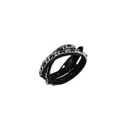 Gothic Lolita Y2K subculture Rebellious American punk style Black leather rivet bracelet Street Dance Accessories