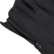Gothic Black Satin Overbust Corset Top for Women Sexy Lace-Up Side Zipper Waist Bustiers Body Shaper Lingerie