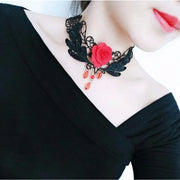 Neo-Gothic Black Sexy Lace Chokers Necklace for Women Fashion Retro Clavicle Chain Halloween Collar Y2K Decoration Jewelry Gifts
