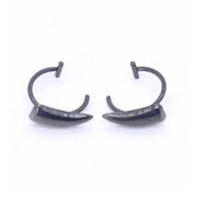 Stainless Steel Gothic Sharp Teeth Lip Clip for Women Men Punk Non Piercing Fake Body Piercing Halloween Jewelry Accessories