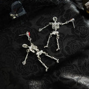 💕Gothic Skeleton Pendant Earrings,Halloween Vintage Personality Unique Earrings