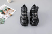 New Arrival Dark Gothic Dad Shoes | Heavy - Metal Punk Thick - Soled Women's Boots