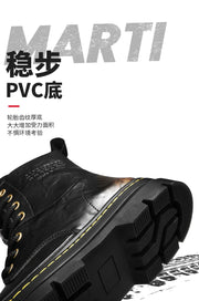 Men's Ankle Boots, Retro British High-top Men's Boots, High-quality Leather Shoes, 2025 New Style Outdoor Men's Motorcycle Boots