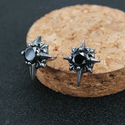 Gothic Full Skull Hoop Earrings Ghost Head Hypoallergenic Earrings Men\'s Cool Punk Rock Trend Jewelry