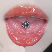 1PC Spider Tongue Piercing Ring Simple Punk Style Body Jewelry Halloween Decoration Y2K