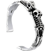 Retro Gothic Skull Open Bracelet Adjustable Bracelet Accessories Men's Motorcycle Exorcism Jewelry