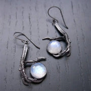 Europe and The United States Gothic Style Skull Claw Geometric Pendant Earrings Ladies Y2k Niche Retro Jewelry Accessories