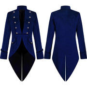 Gothic velvet Victorian jacket revival clothing for men, Christmas steampunk vintage tailcoat medieval coat.