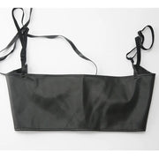 Women Corset Waist Support Gothic PU Leather Crop Top Lace-up Bandage Waist Bodyshaper Decorative Corset Women  Accessory