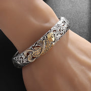 Gothic Style Silver Color Skull Chain Bracelet for Men Rock Party Jewelry Biker Bracelet Gift