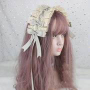 Lovely Bowknot Sweet Lolita Lace Flower Hair Hoop Anime Maid Cosplay Headband Headwear Accessory Hand Made Wholesale