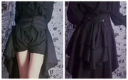 Medieval Skirt Women Victorian Burlesque Mermaid Skirt Gothic Steampunk Punk Corset Bustle Skirts