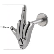 1PC Punk Gothic Labret Surgical Steel Ear Lip Studs Tragus Helix Cartilage Lobe Earrings Women Man Body Piercing Jewelry