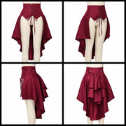 Medieval Skirt Women Victorian Burlesque Mermaid Skirt Gothic Steampunk Punk Corset Bustle Skirts