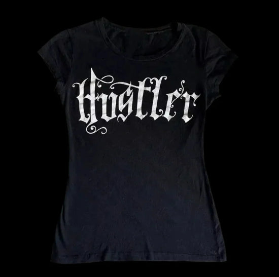 Letter Gothic Graphic T-shirts Summer Punk Youth Blouses Woman Sexy Crop Top Tees Baby Slim 90s Vintage Tshirt Sweet Top Women
