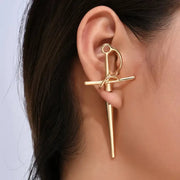 Gothic Sword Cross Earrings For Women Jewelry Accessory 2025 Trend Earrings Set