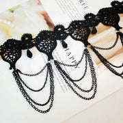Gothic Choker Necklaces Vintage Black Lace Necklace & Pendant Women Accessories Punk Party Vampire Halloween Costumes Jewelry