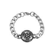 Gothic Hell Demon Ghost Head Bracelet Full Skull Bracelet Men's Motorcycle Punk Rock Halloween Jewelry Accessories