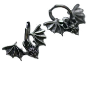 Gothic Fashion Gothic Ancient Spread The Wings Bat Hoop Earrings for Women Men Halloween Witch Hip-hop Punk Jewelry Accessories