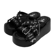 Women Chunky Platform Sandals Women Fashion Summer Beach Thick Bottom Shoes for Women Plus Size Fashion Wedge Heel Sandals 2025