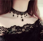 Neo-Gothic Black Sexy Lace Chokers Necklace for Women Fashion Retro Clavicle Chain Halloween Collar Y2K Decoration Jewelry Gifts