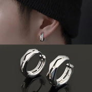 Gothic Full Skull Hoop Earrings Ghost Head Hypoallergenic Earrings Men\'s Cool Punk Rock Trend Jewelry