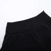 Goth Dark Kawaii Black Tiered Skirts 90S Retro Irregular Hem Party Bottoms Mall Gothic Women Fashion Dragging Skirt Alt Clothing