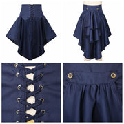 Medieval Skirt Women Victorian Burlesque Mermaid Skirt Gothic Steampunk Punk Corset Bustle Skirts
