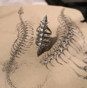 Gothic Rings Skeleton Ring Vintage Spine Anillos Goth Ajustables Para Mujer