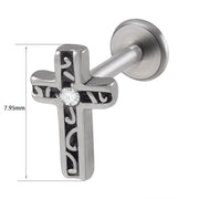 1PC Punk Gothic Labret Surgical Steel Ear Lip Studs Tragus Helix Cartilage Lobe Earrings Women Man Body Piercing Jewelry