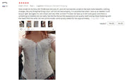 Gothic Women Off Shoulder Corset with Lace Sleeves Elegant Victorian Showgirl Party Costume Sexy Plus Size Corsets