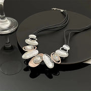 Punk Rhinestone Gothic Necklace Charm Beads Exaggerate Necklace Collarbone Chain Accessories Clavicle Chain Choker Gifts