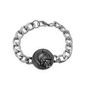 Gothic Hell Demon Ghost Head Bracelet Full Skull Bracelet Men's Motorcycle Punk Rock Halloween Jewelry Accessories