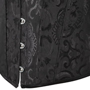 Gothic Women Off Shoulder Corset with Lace Sleeves Elegant Victorian Showgirl Party Costume Sexy Plus Size Corsets