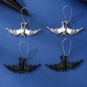 Gothic Decor DIY Jewelry Bat Earrings Creative Retro Halloween Earrings Alloy Punk Simulated Animal Pendant Carnival