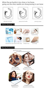 Gothic Fashion Rose Drop Earrings for Women Vintage Hip Hop Style Stainless Steel Earring Male Ear Jewelry Accessories Wholesale