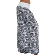 Women's Personality GeometricCasual Loose Printed Pants Comfortable Casual Women's Wide Leg Haren Pants Pants