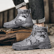 Hiking Boots For Men Autumn High Top Camouflage Desert Casual Flats Mens Boot Breathable Non Slip Work Shoes Zapatillas Hombre