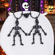 Gothic Luminous Skull Hollow Necklace for Women Fashion Halloween Skeleton Couple Pendant Necklace Party Jewellery Accessories