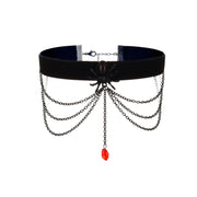 Gothic Style Choker Necklace For Women Personalized Lace Rose Blossom Neck Chain Niche Lolita Neck Accessory Halloween Jewelries