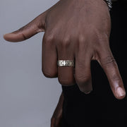 Gothic Personality Cross Rings for Men Women,Trendsetter Retro Copper Ring Jewelry,Hip-hop Punk Style Opening Adjustable Ring