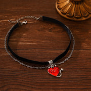 Gothic Style Choker Necklace For Women Personalized Lace Rose Blossom Neck Chain Niche Lolita Neck Accessory Halloween Jewelries